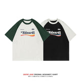 Men T-Shirts Summer Patchwork Short-Sleeved T-shirt Men's All-Matching