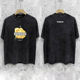 Purple Brand Distressed T Shirts Short Sleeve