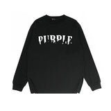 Purple Brand Long Sleeve T-Shirt Fashion Loose Long Sleeve Top
