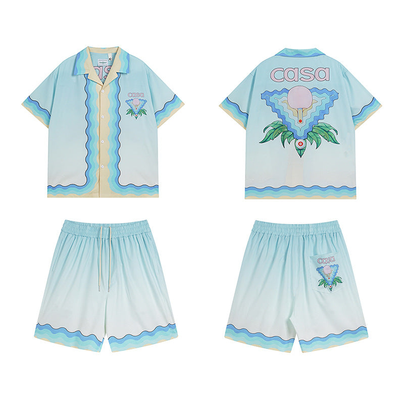 Casablanca Shirts And Shorts 2 Pieces Set