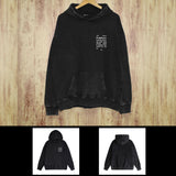 Purple Brand Distressed Hoodie Fashion Old Loose Hooded Sweater
