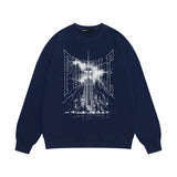 Purple Brand Sweatshirt Loose Crew Neck Sweater