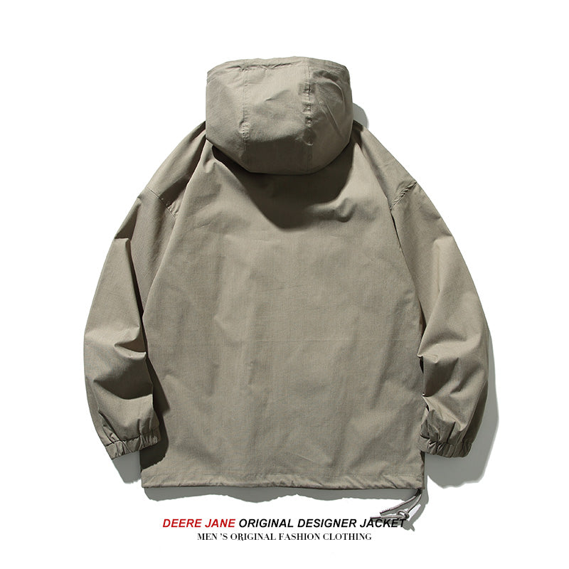 Men Jacket Spring Hooded Jacket Men Loose