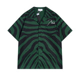 Rhude T Shirt Zebra Letter Embroidery Casual Short Sleeve Shirt, Shorts