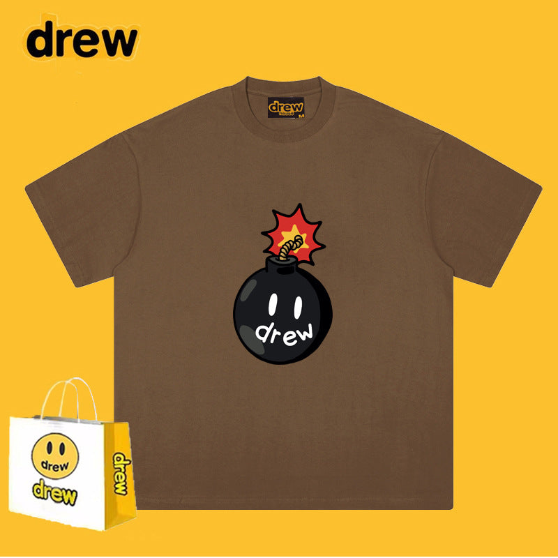 Drew T Shirts Short Sleeve T-shirt Loose Men