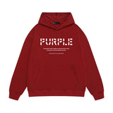 Purple Brand Hoodie Fashion Loose Hooded Sweater