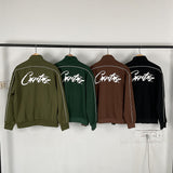 Corteiz Jacket & Pants 2 piece set  Fleece Zipper Jacket Casual