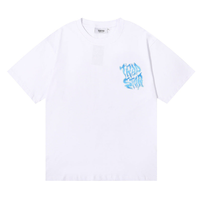 Trapstar T Shirts Trapstar Lighter Flame Print Casual Short Sleeve T-Shirt