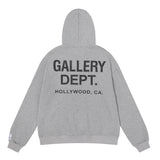 Gallery Dept Hoodie Micro Label Alphabet Slogan Hooded Sweater