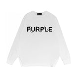 Purple Brand Long Sleeve T-Shirt Fashion Loose Long Sleeve Top