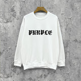 Purple Brand Sweatshirt Loose Crew Neck Sweater