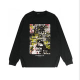 Purple Brand Long Sleeve T-Shirt Fashion Loose Long Sleeve Top