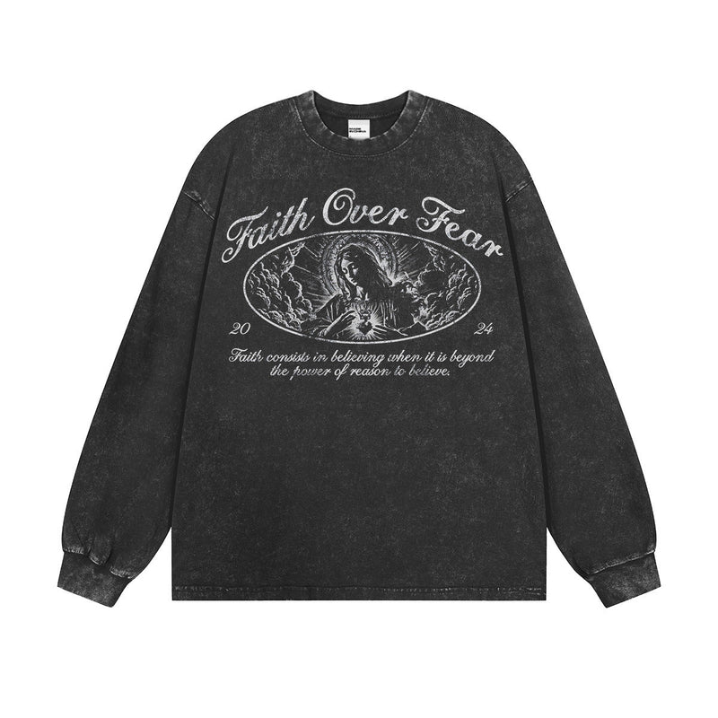 Vintage T-shirts Vintage Printed Short Sleeve T-Shirts Washed and Old