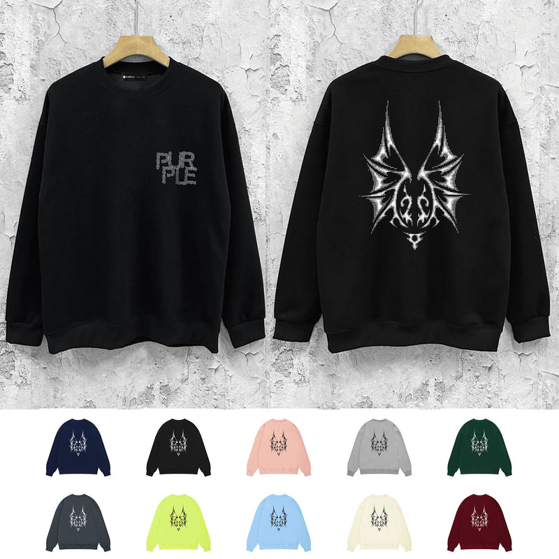 Purple Brand Sweatshirt Loose Crew Neck Sweater