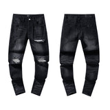 Amiri Jeans Fashion Black Ripped Loose