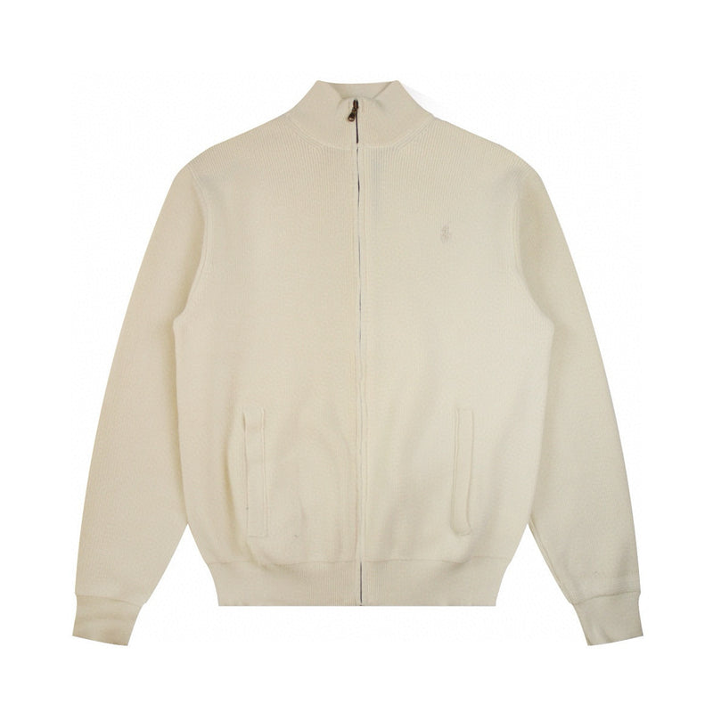 Ralph Lauren Coated Knitted Zipper Cotton