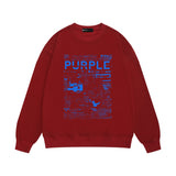 Purple Brand Sweatshirt Loose Crew Neck Sweater