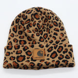 Carhartt Hat Fashion Leopard Print Warm Knitted Hat