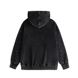 Purple Brand Distressed Hoodie Fashion Old Loose Hooded Sweater