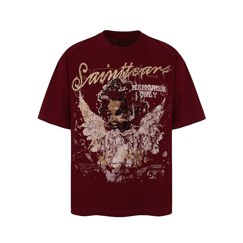 Men Vintage T-Shirts Saint Michael Tee Saint Tears
