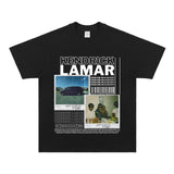 Kendrick Lamar T Shirts Cotton Hip Hop Rap Loose Short Sleeves