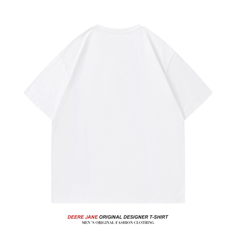 Men's T-Shirts Short-Sleeved T-shirt Men's Summer Loose All-Match Casual