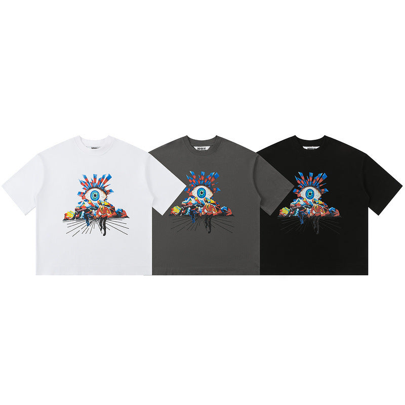 House Of Errors T-Shirt Eye of Truth Washed and Old 3D Printed Eye Short Sleeve