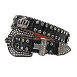 Hip-hop punk rhinestone belt rhinestone crown