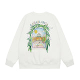 Casablanca Long sleeve T-shirt Crew neck loose terry sweater