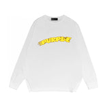 Purple Brand Long Sleeve T-Shirt Fashion Loose Long Sleeve Top