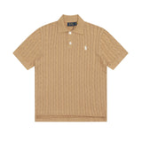 Ralph Lauren Knitted sweaters Ralph Lauren Knitted Short Sleeved Shirt POLO Lapel Knitted Short Sleeve Small Twist Lapel T-Shirt