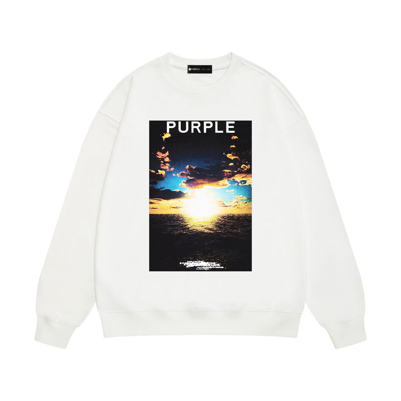 Purple Brand Sweatshirt Loose Crew Neck Sweater