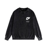 Purple Brand Distressed Sweatshirt Retro Vintage Crew Neck Sweater
