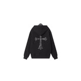 CHH Chrome Heart Hoodie Croix Cross Hooded Sweater Loose Zip Hoodie