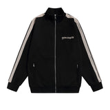Palm Angels Sweatshirts Suit Striped Color Matching Sports Suit Loose Casual Suit