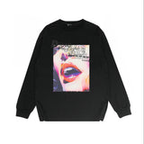Purple Brand Long Sleeve T-Shirt Fashion Loose Long Sleeve Top
