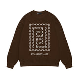 Purple Brand Sweatshirt Loose Crew Neck Sweater