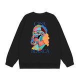Casablanca Long sleeve T-shirt Crew neck loose terry sweater