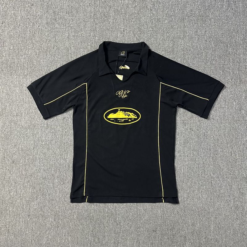 Corteiz T Shirt Black Basketball Jersey Sports and Leisure