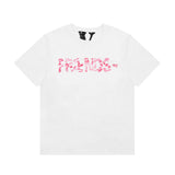 Vlone T Shirt Spring Summer Red Lip Pattern Short Sleeve