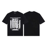 ERD T Shirts Short Sleeve Logo Cartoon Print Loose Casual