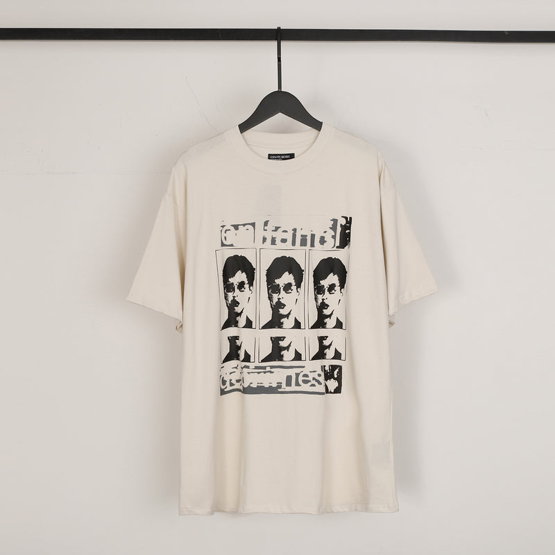 ERD T Shirts Printed Loose-Fitting Casual T-shirt Men