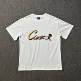 Corteiz T Shirt Vintage Printed Men and Women Loose Casual