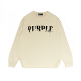 Purple Brand Long Sleeve T-Shirt Fashion Loose Long Sleeve Top
