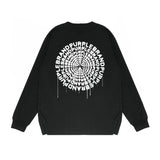 Purple Brand Long Sleeve T-Shirt Fashion Loose Long Sleeve Top