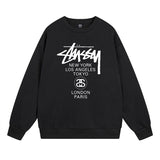 Stussy Sweatshirts Autumn/Winter Fleece Couple Sweatshirts