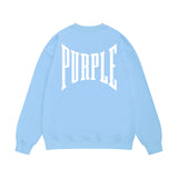 Purple Brand Sweatshirt Loose Crew Neck Sweater