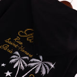 Palm Angels Hoodie Coconut Tree Pin Embroidered Hooded Sweater