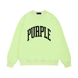 Purple Brand Sweatshirt Loose Crew Neck Sweater