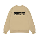 Purple Brand Sweatshirt Loose Crew Neck Sweater